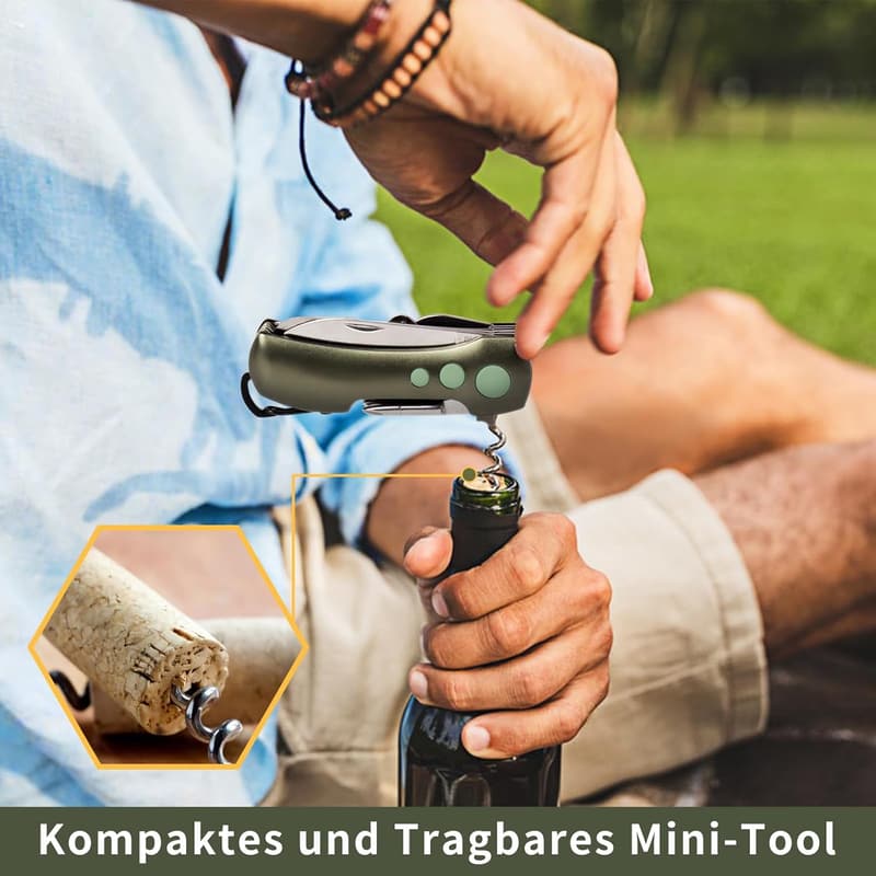Multitool Taschenmesser mit 15 Funktionen – Vatertagsgeschenk für Männer