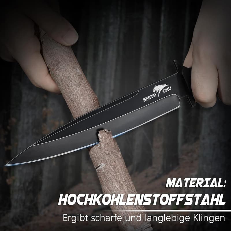 Robustes Survival-Messer für Männer – ideal für Camping und Bushcraft
