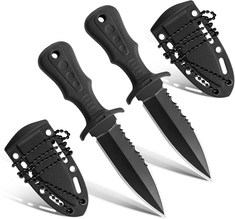 Outdoor Kettenmesser 121mm Edelstahl mit Kunststoffscheide