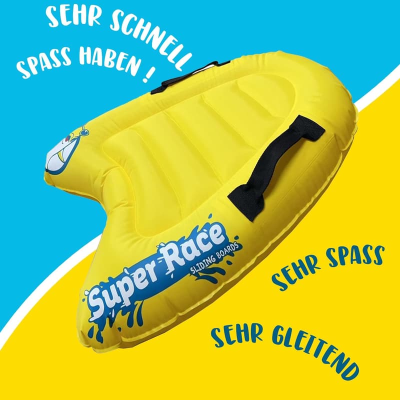 Aufblasbare Bodyboards für Kinder – 2er-Set für Wasserspiele