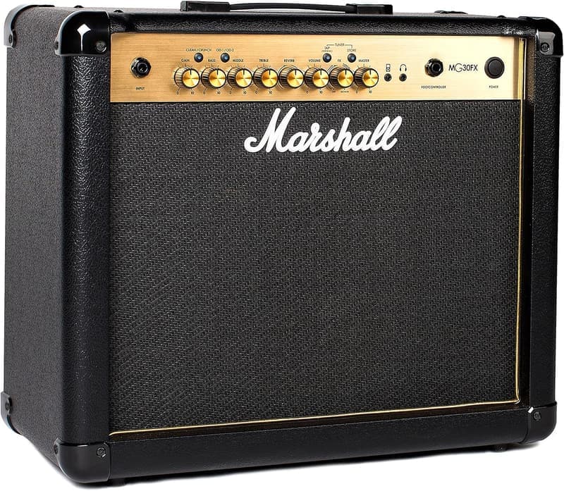 Marshall MG30GFX E-Gitarren-Combo-Verstärker mit FX – Schwarz und Gold