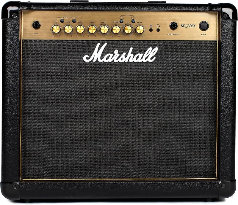 Marshall MG30GFX E-Gitarren-Combo-Verstärker mit FX – Schwarz und Gold
