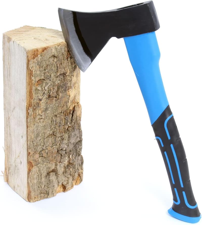 Fiberglas-Spaltaxt 600 g mit Carbonstahlklinge für Brennholz