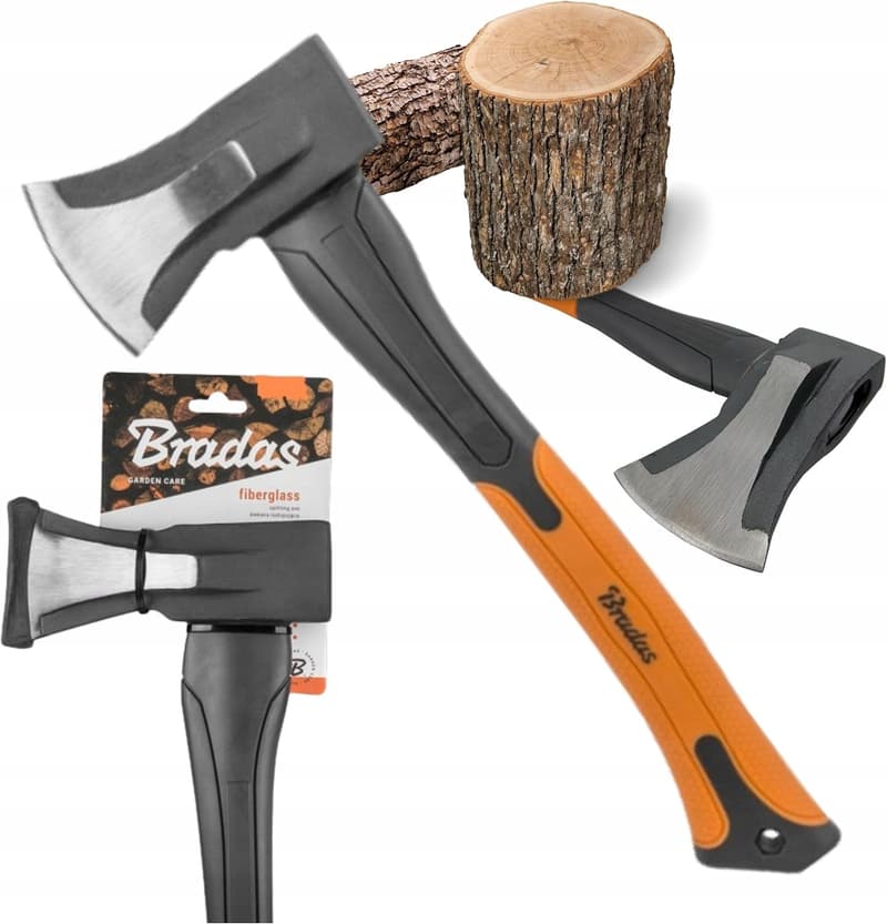 Bradas Spaltaxt KT-SF2100 – 1000g aus gehärtetem Stahl für Gartenarbeit