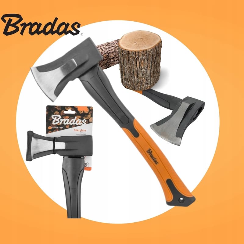 Bradas Spaltaxt KT-SF2100 – 1000g aus gehärtetem Stahl für Gartenarbeit