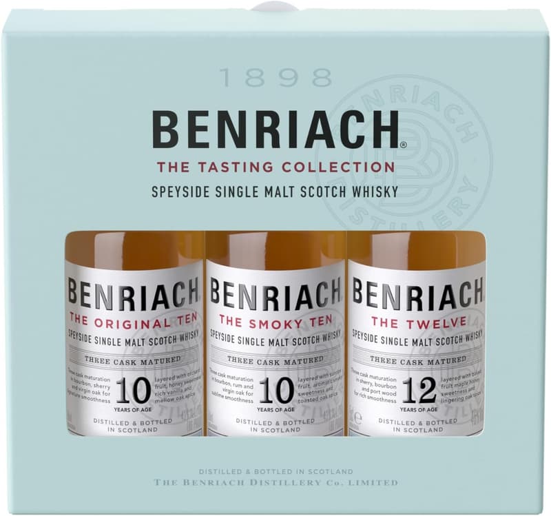 Benriach Mini Whisky Set – 3 Premium Single Malts, 3 x 0,05L