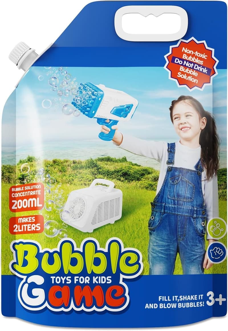 Seifenblasenflüssigkeit für elektronische Blasenmaschinen, 200ml-2L