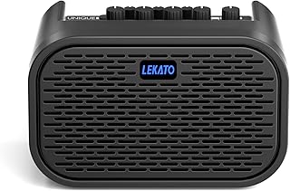 Wiederaufladbarer 10W Gitarrenverstärker mit Bluetooth und Dreiband-EQ