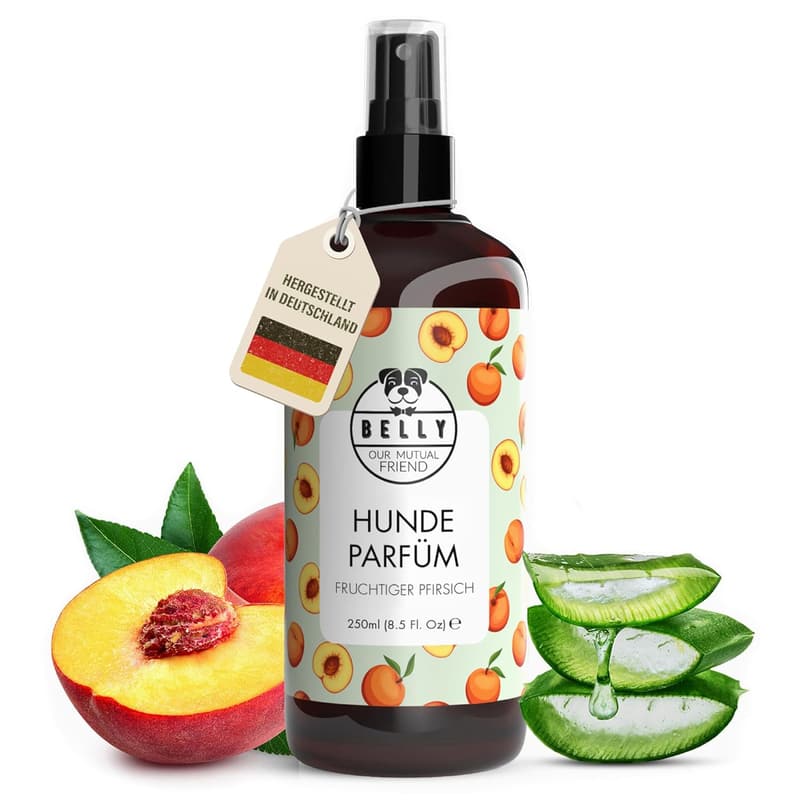 Hundeparfüm mit fruchtigem Pfirsich – 250ml Duftspray für Hunde&Pflege