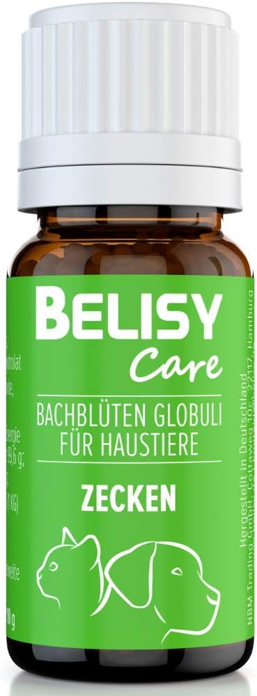 BELISY Bachblütenmischung für Hunde & Katzen gegen Zecken - alkoholfrei - 10 g