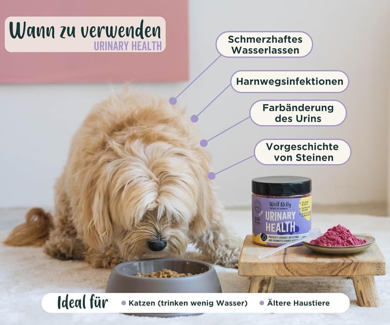 Wolf Belly - 100% Natürliches Cranberry Pulver für Hunde & Katzen, 60 g