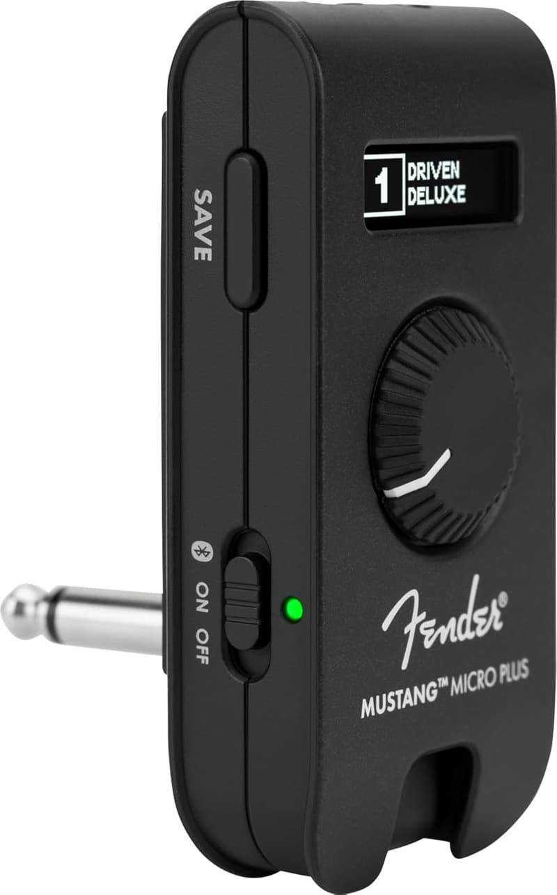 Fender Mustang Micro Plus – Persönlicher Kopfhörer-Gitarrenverstärker mit 25 Modellen & Effekten