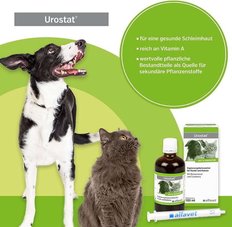 Urostat Ergänzungsfuttermittel gegen Harnsteine für Hunde und Katzen, 100ml
