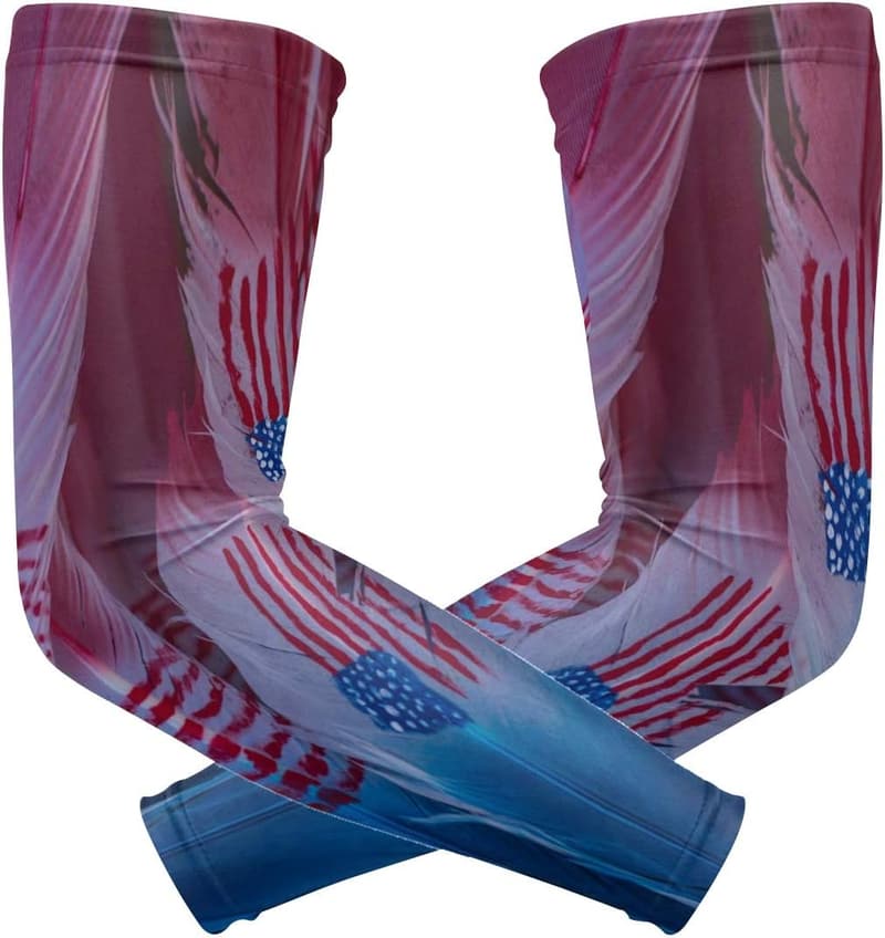 Amerikanische Flagge Armmanschette mit UV-Schutz und Kompression