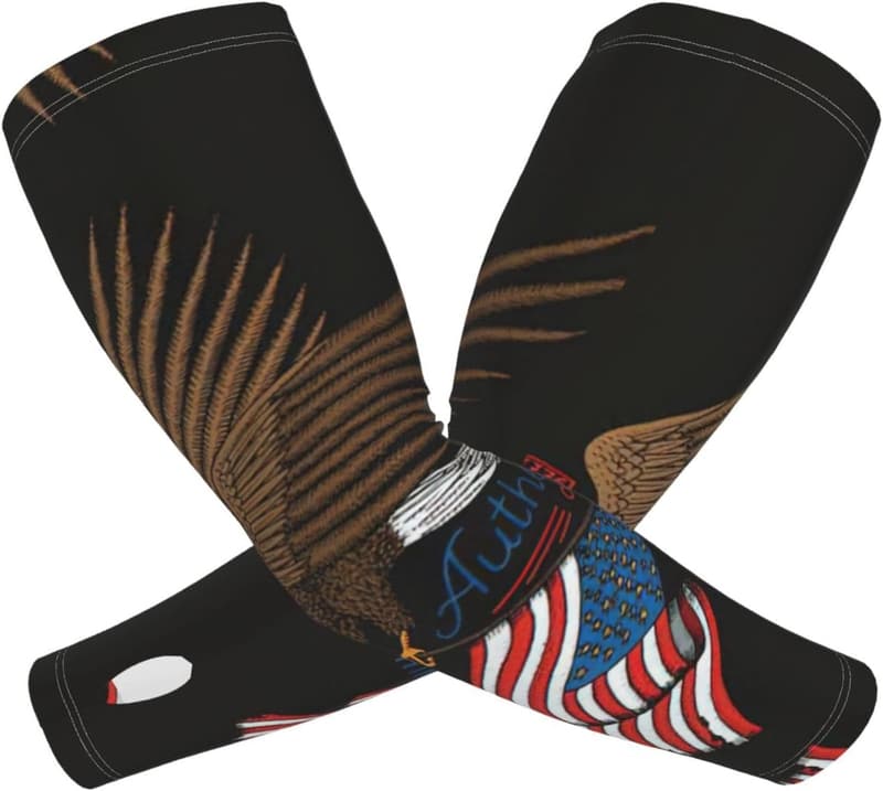 Atmungsaktive Armstulpen mit USA-Flagge für Golf-Spieler