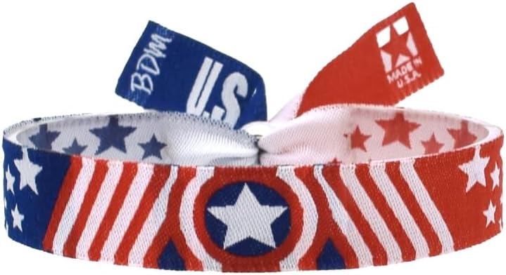 USA-Unabhängigkeitstag Armband mit Flagge, verstellbar für Damen und Herren