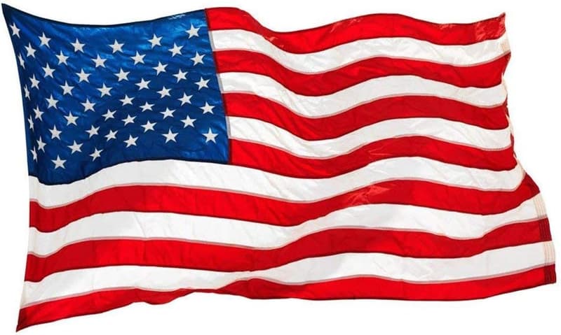 Tragbarer Umhang mit amerikanischer Flagge und Ärmeln, Mehrfarbig