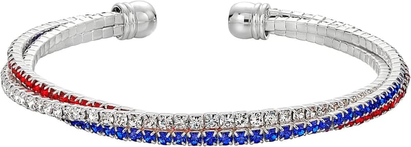 Patriotisches Armband mit Strass für Frauen und Mädchen