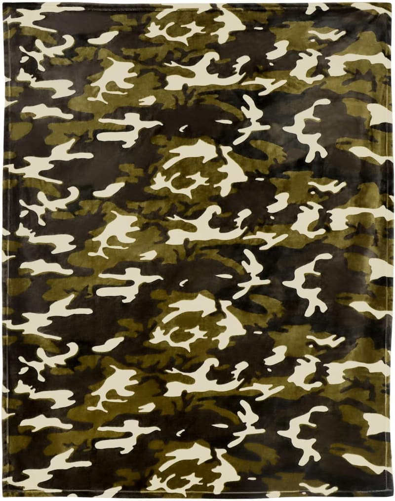 Camouflage Kuscheldecke für Männer und Jungen, 150 x 200 cm
