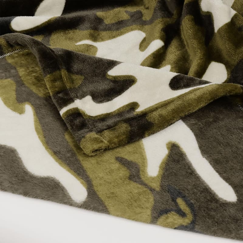 Camouflage Kuscheldecke für Männer und Jungen, 150 x 200 cm