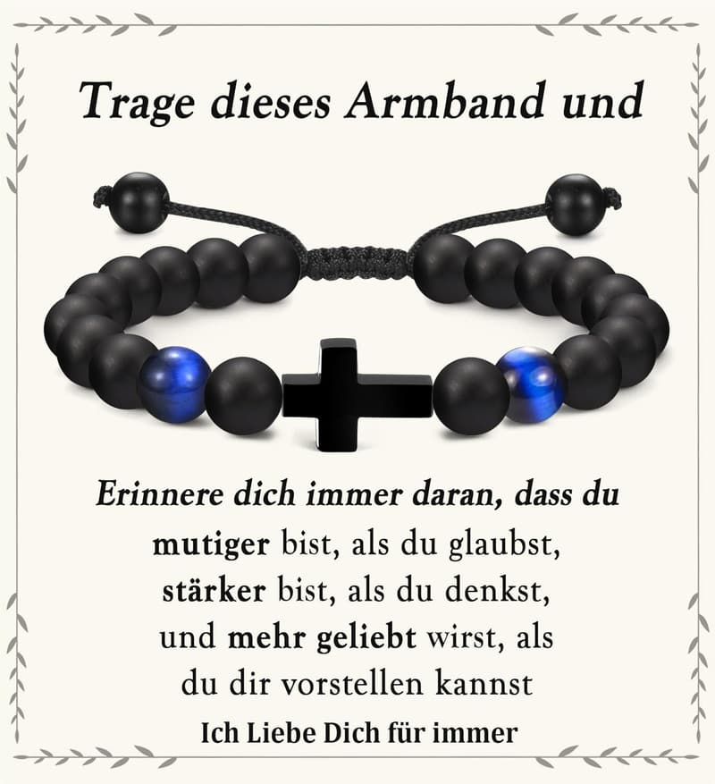 Kreuz-Armband für Jungen – perfektes Geschenk zu Konfirmation oder Geburtstag