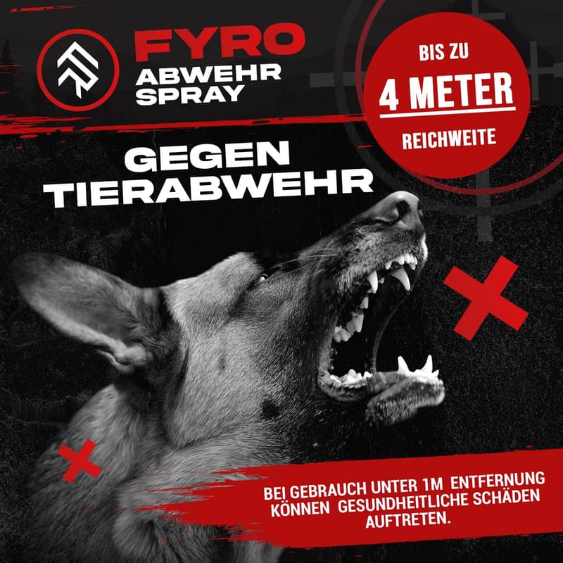 FYRO Pfefferspray für Selbstverteidigung und Tierabwehr, 40 ml