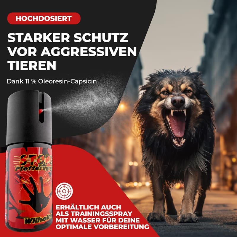 Hochdosiertes Pfefferspray zur Selbstverteidigung für effektiven Schutz