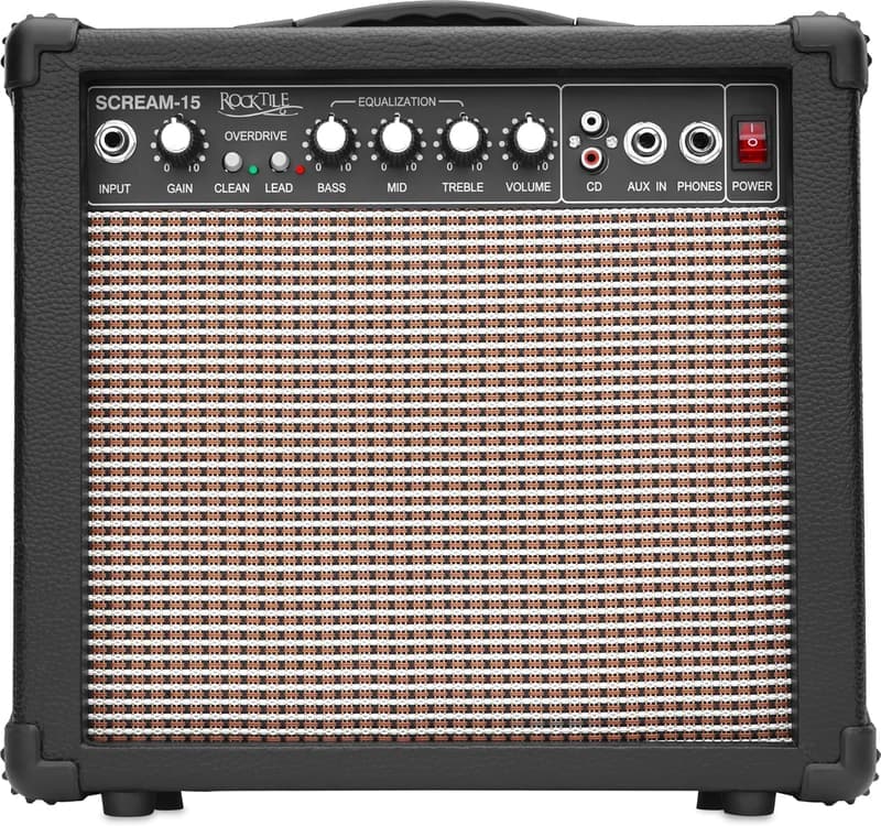 Rocktile Scream 15 Mini Gitarrenverstärker mit 3-Band Equalizer