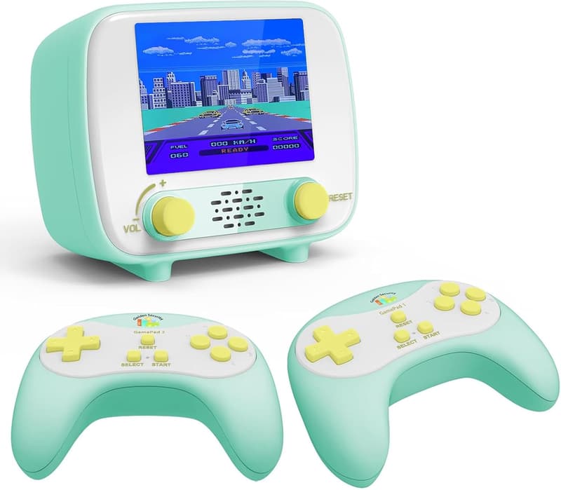 Retro Handheld Spielkonsole mit 300 Spielen für Paare, 2.8