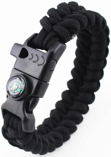 Taktisches Paracord Armband mit Kompass für Camping und Wandern