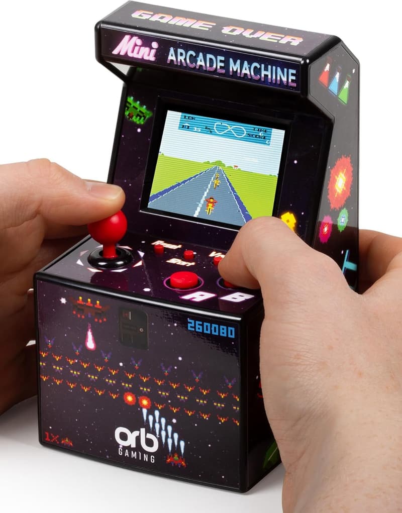 Mini-Arcademaschine mit 240 Retro-Spielen – 8-Bit, 2,5 Zoll Bildschirm