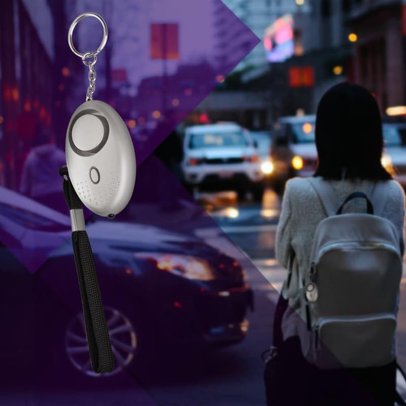 Persönlicher Notfallalarm 140 dB im 3er Pack mit LED-Taschenlampe