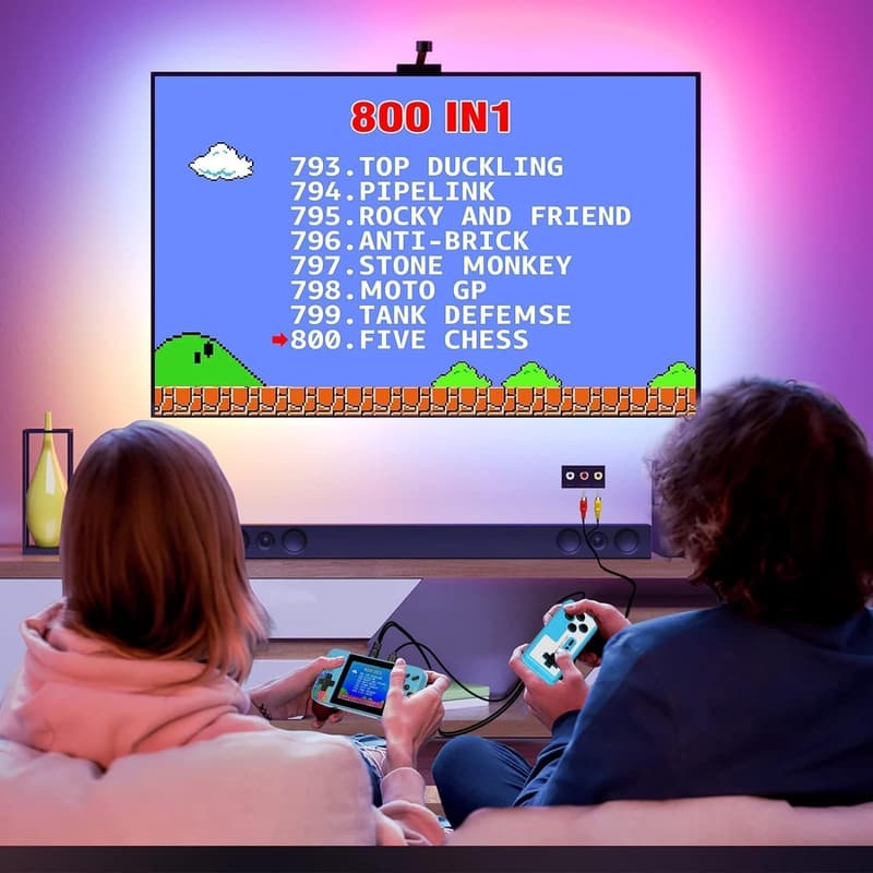 Gameboy Mini-Spielkonsole mit 800 Spielen, 2-Spieler und TV-Anschluss