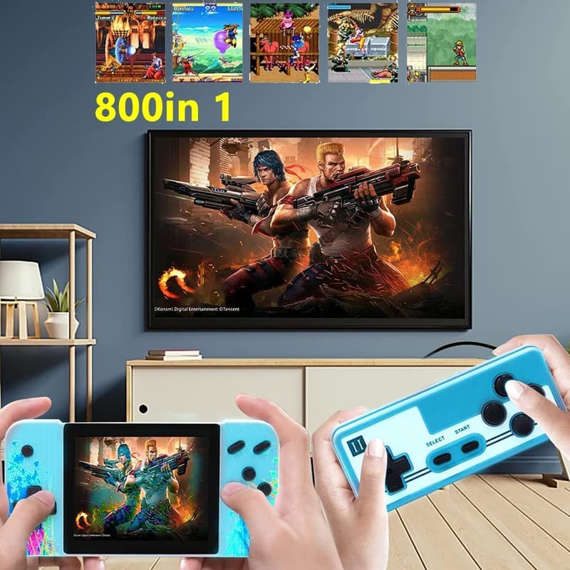 Gameboy Mini-Spielkonsole mit 800 Spielen, 2-Spieler und TV-Anschluss