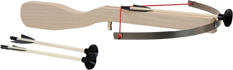 Historische Kinder-Armbrust mit Stahlbogen, 59 cm, inkl. 3 Pfeilen, ab 6 Jahren