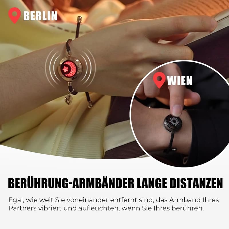 Pärchen Armband mit Berührung - Geschenk für Fernbeziehungen