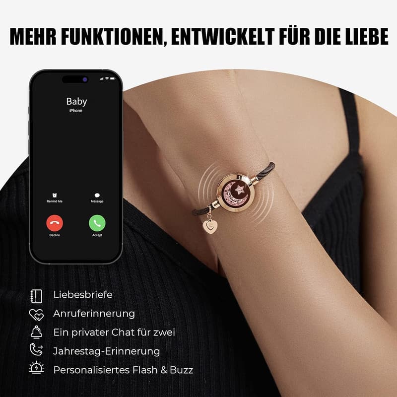 Pärchen Armband mit Berührung - Geschenk für Fernbeziehungen