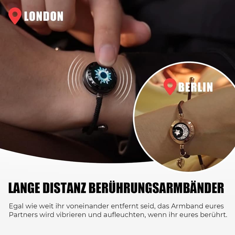 Liebesgeschenk: TOTWOO Vibrationsarmband für Paare mit Touchfunktion
