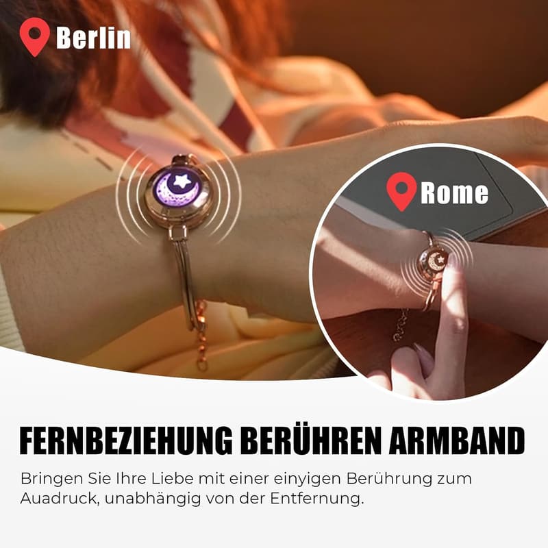 Partnerarmbänder mit Berührung und Vibration – Geschenk für Paare
