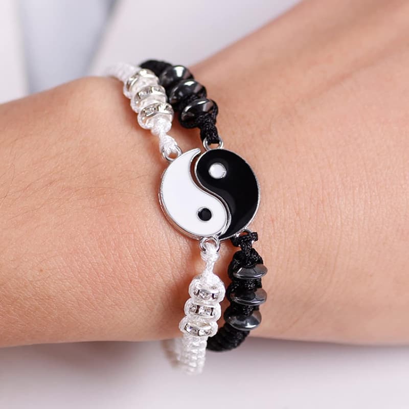 Personalisierte Yin Yang Freundschaftsarmbänder für Paare