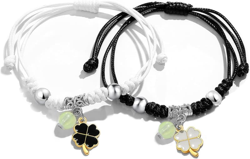 Partnerarmband für Fernbeziehungen - Geschenk für Paare zu Weihnachten und Valentinstag