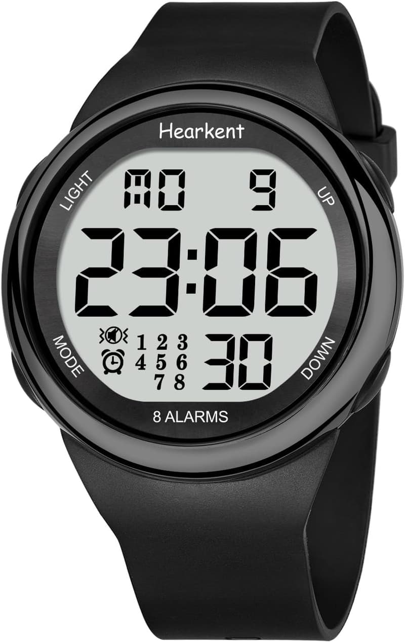 Vibrationsalarm-Armbanduhr für Senioren mit 8 Erinnerungen