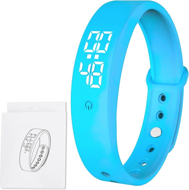 Vibrationsalarm-Armband mit 6 Alarmen für Schlafende und Hörgeschädigte