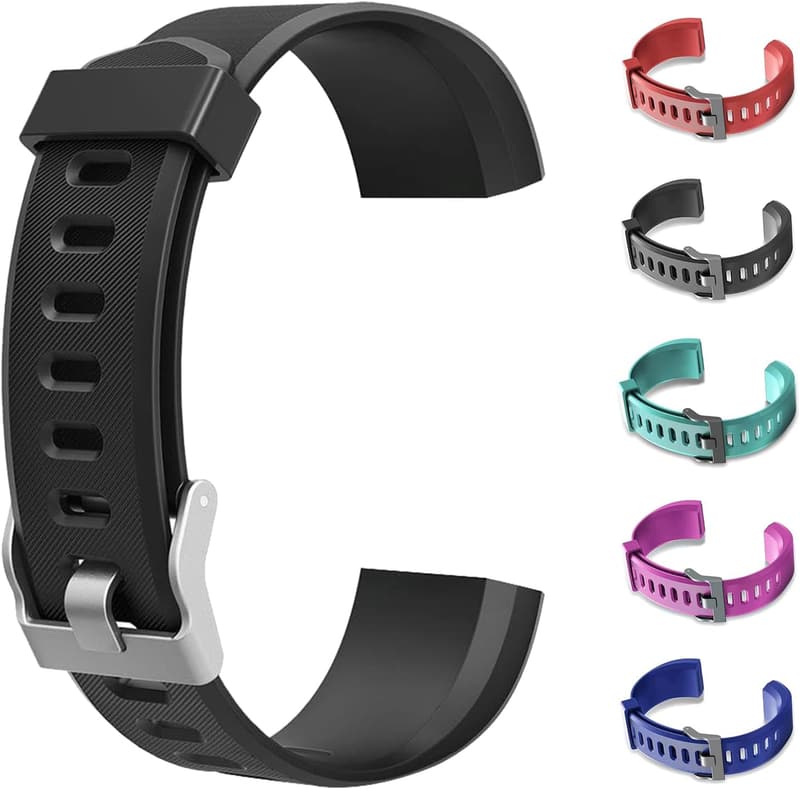 Bunte Silikon-Uhrenarmbänder für ID115Plus HR Smartwatch