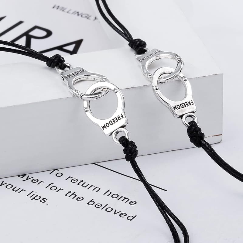 Matching Handschellen-Armbänder für Paare und Freunde