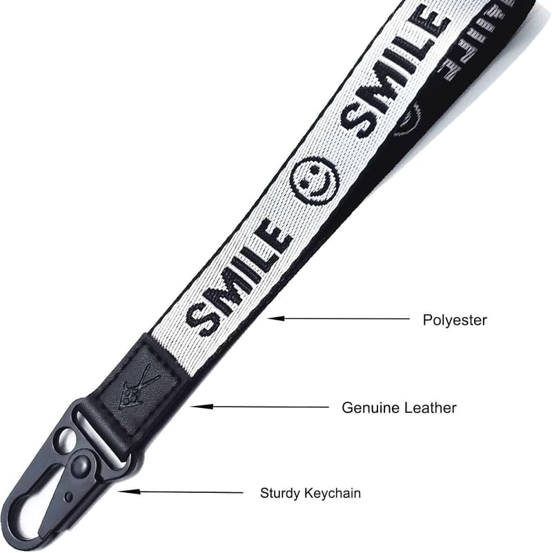 Echtes Leder Handgelenk-Lanyard für Schlüssel für Männer und Frauen
