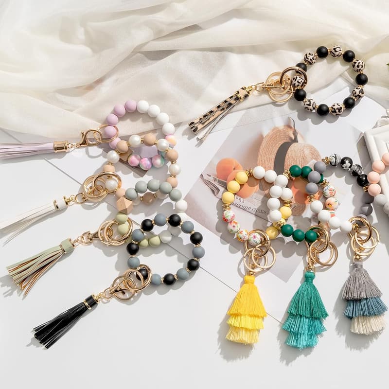 Silikon Schlüsselanhänger und Armband für Frauen