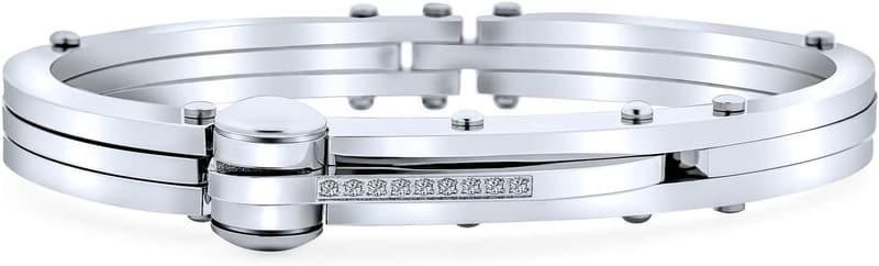 Biker Partner-in-Verbrechen Armband aus Edelstahl für Männer 8 Zoll