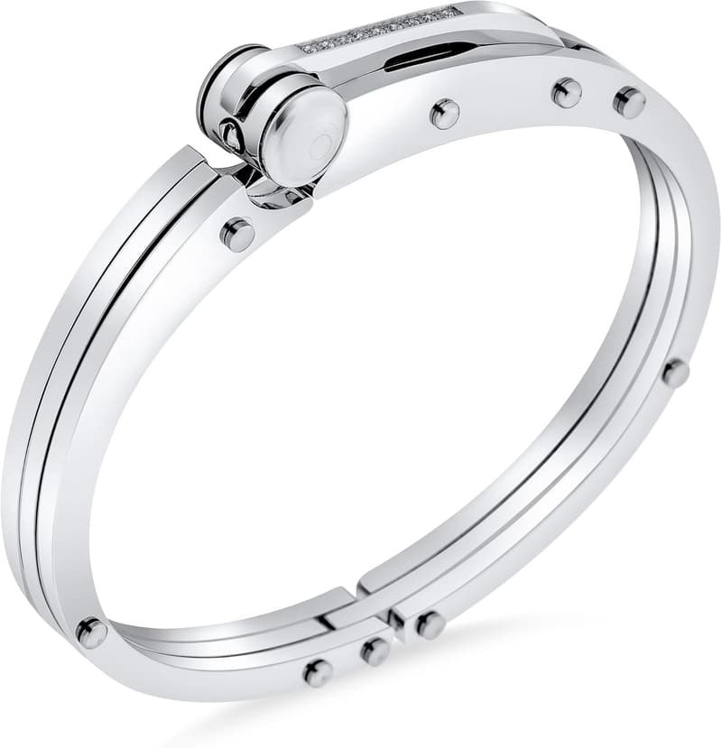 Biker Partner-in-Verbrechen Armband aus Edelstahl für Männer 8 Zoll