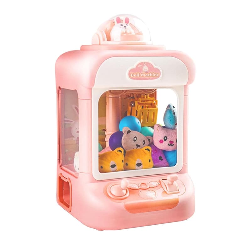 Spielzeuggreifmaschine für Kinder mit Kapselpuppen, Rosa B